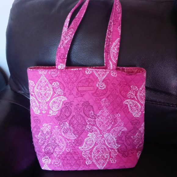 Vera Bradley Small Stamped Paisley Pattern Tote - Picture 1 of 4
